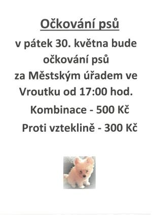 očkování psů
